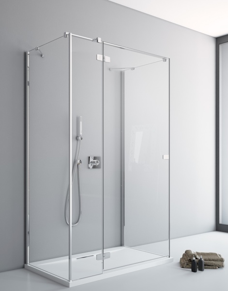 душевой уголок radaway fuenta new kdj+s 100x75 прозрачное/хром