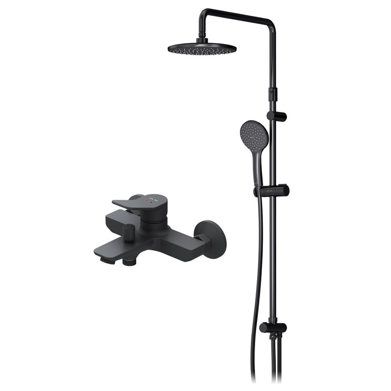 душевая стойка am.pm x-joy f42885a14 черный матовый