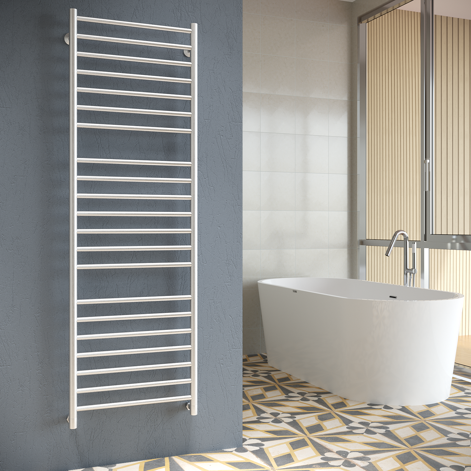 полотенцесушитель водяной stinox toscana luxe 50x160 сатин