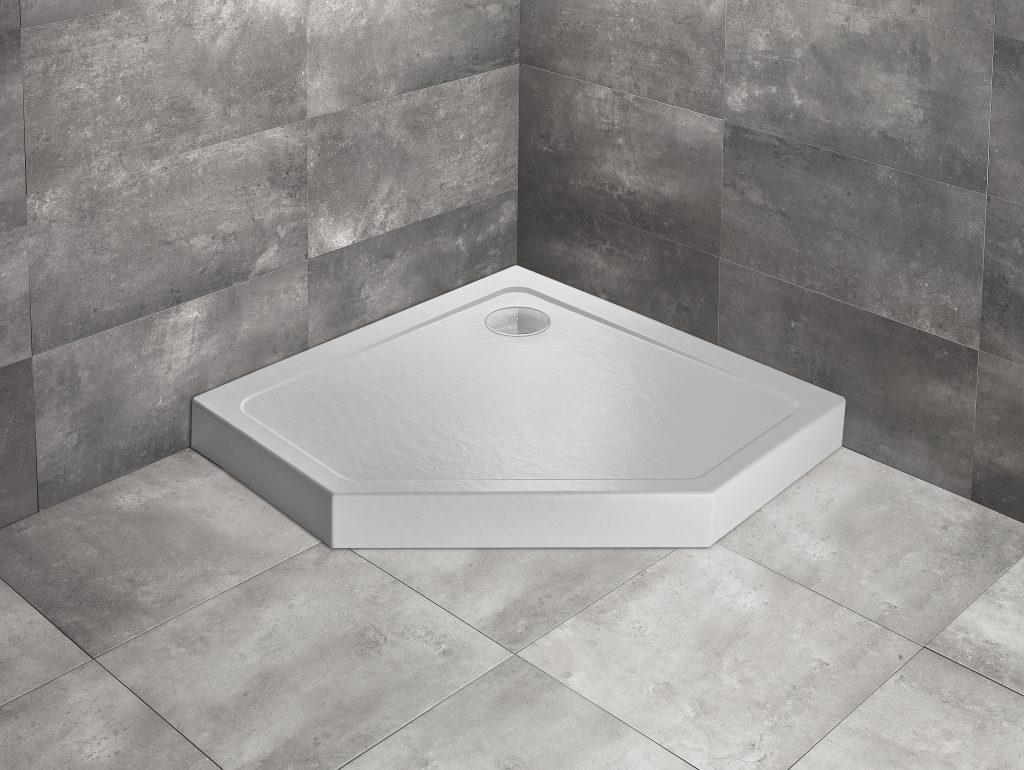 душевой поддон radaway doros pt compact 80x80 stone white