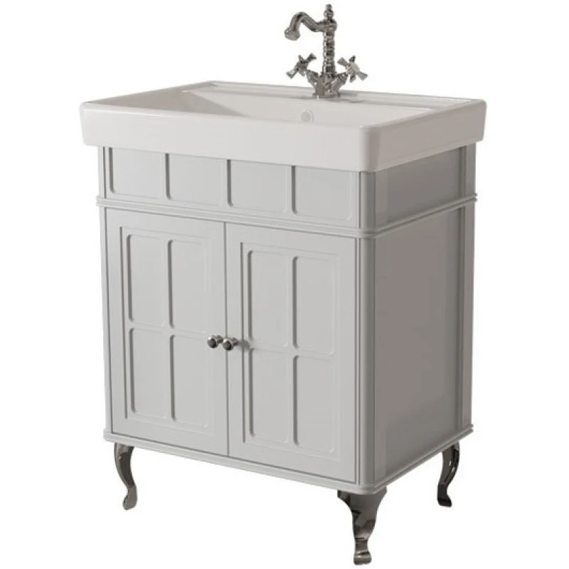 тумба напольная caprigo borgo 70 33418-b177 bianco grigio