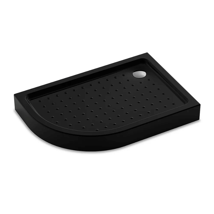 душевой поддон veconi tz-55rb 100x80 черный