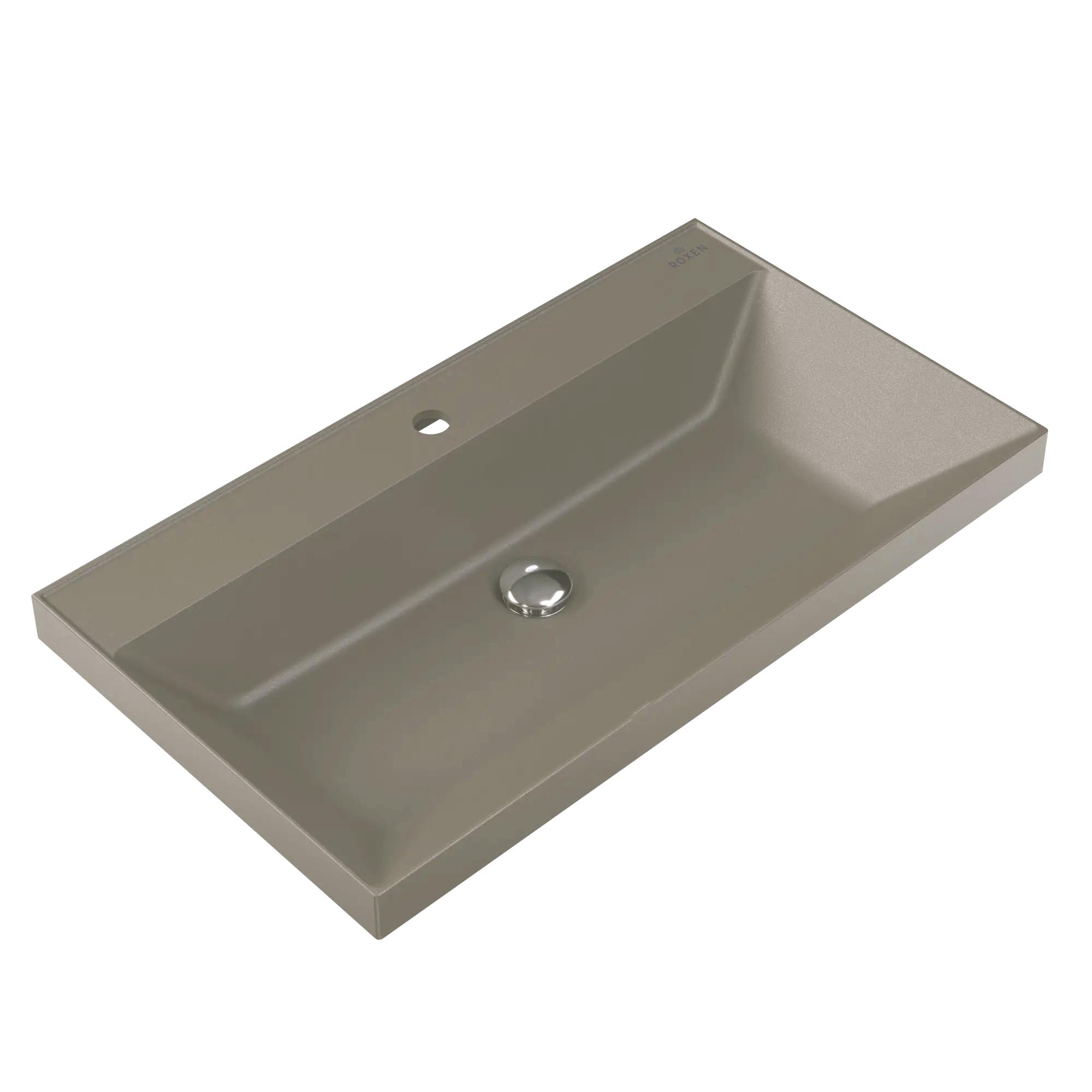 умывальник roxen mila gray 80x45 серый