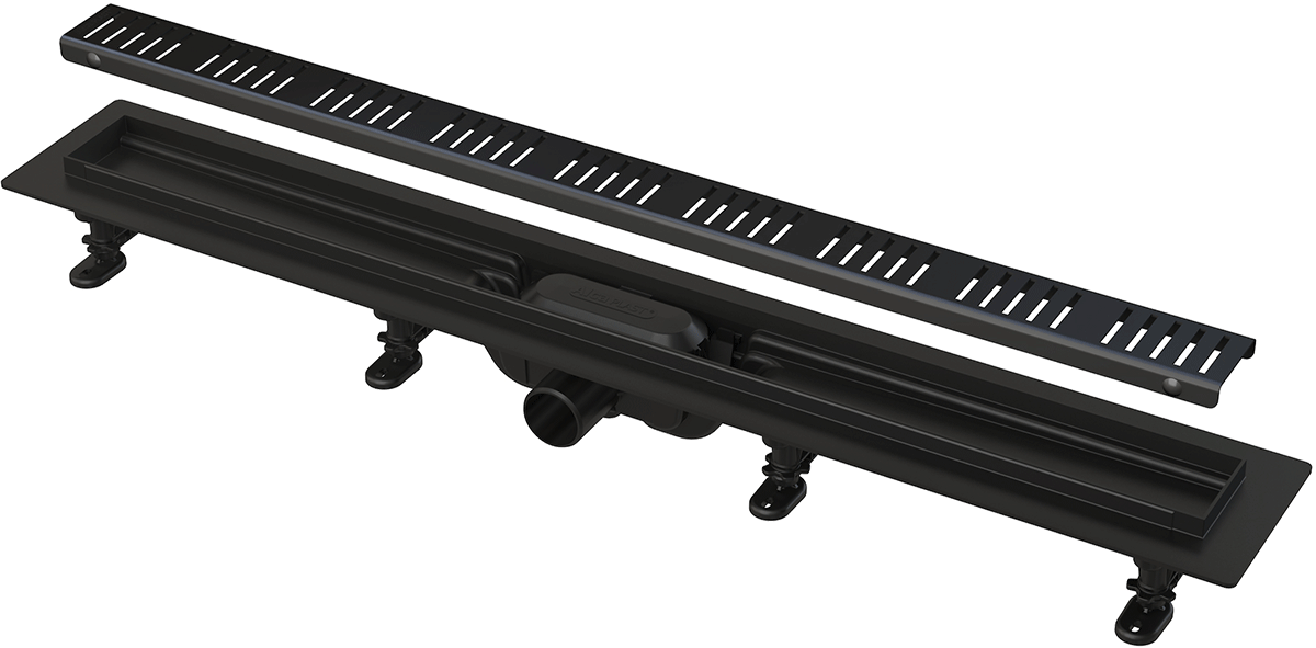 водоотводящий желоб alcaplast apz10black-850m
