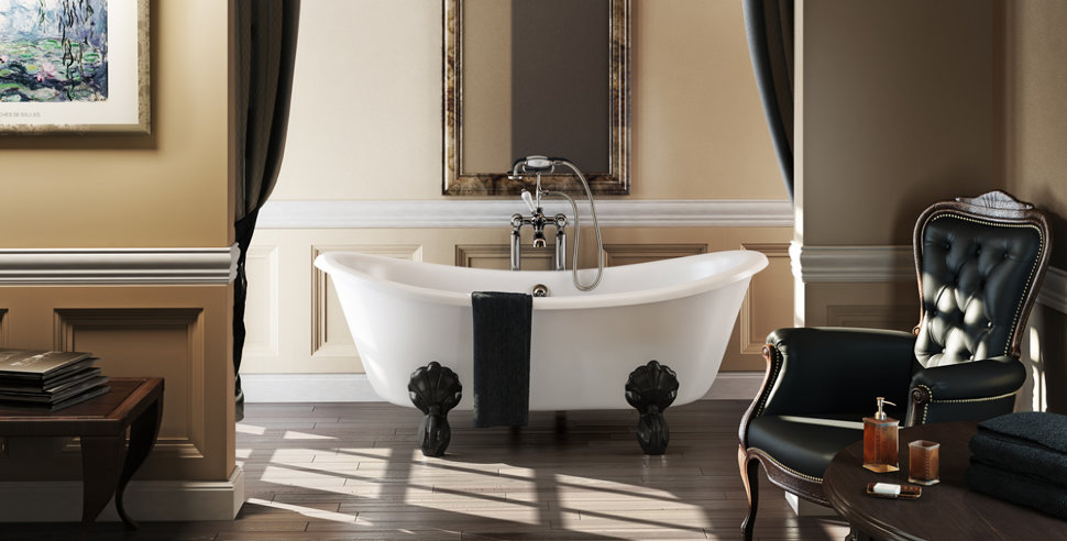 ванна акриловая burlington bateau t10f 164x70 с ножками e10bla черными