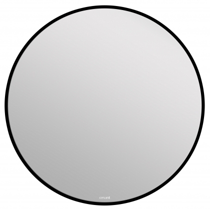 зеркало cersanit eclipse smart 60x60 с подсветкой, черная рамка