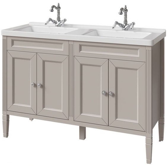 тумба напольная caprigo albion concept 125 34020-sf022 серый глянец