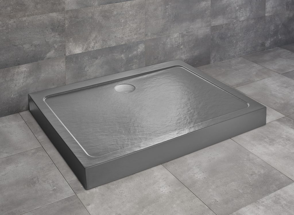 душевой поддон radaway doros d compact 100x90 stone anthracite