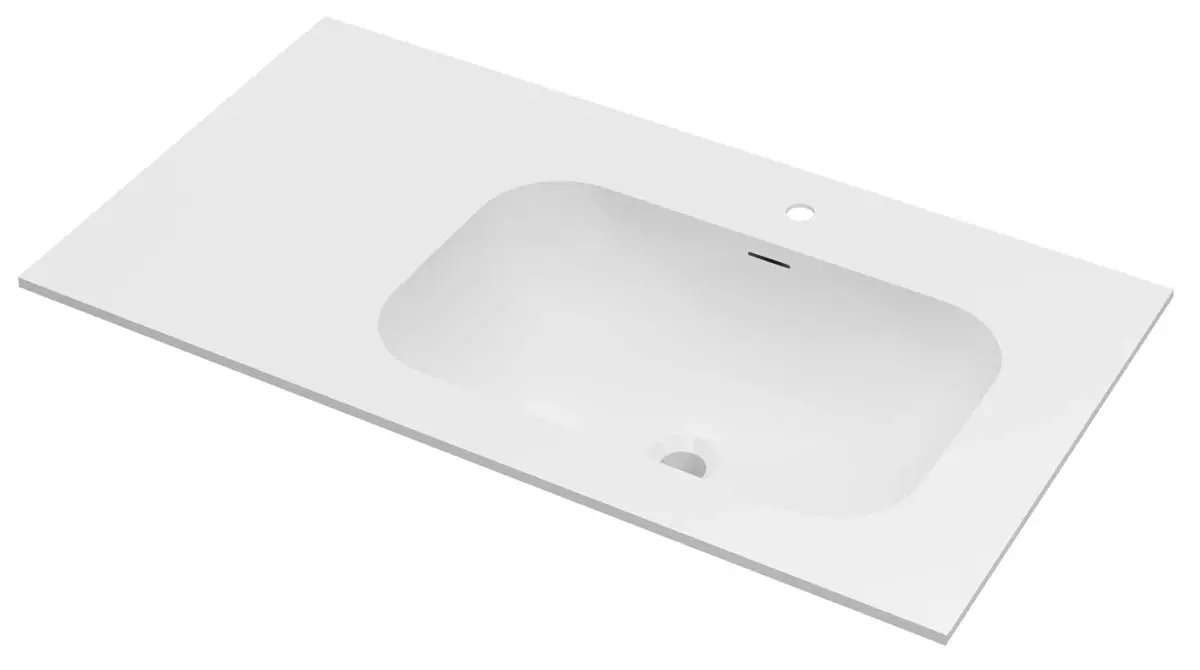 умывальник vincea elise vcb-4el100mw-r белый матовый, правый