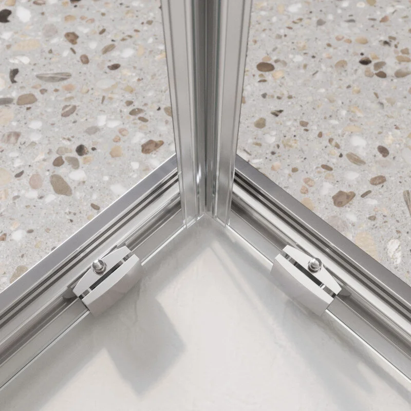 душевой уголок belbagno luce-ah-22-140/110-c-cr, стекло прозрачное/профиль хром