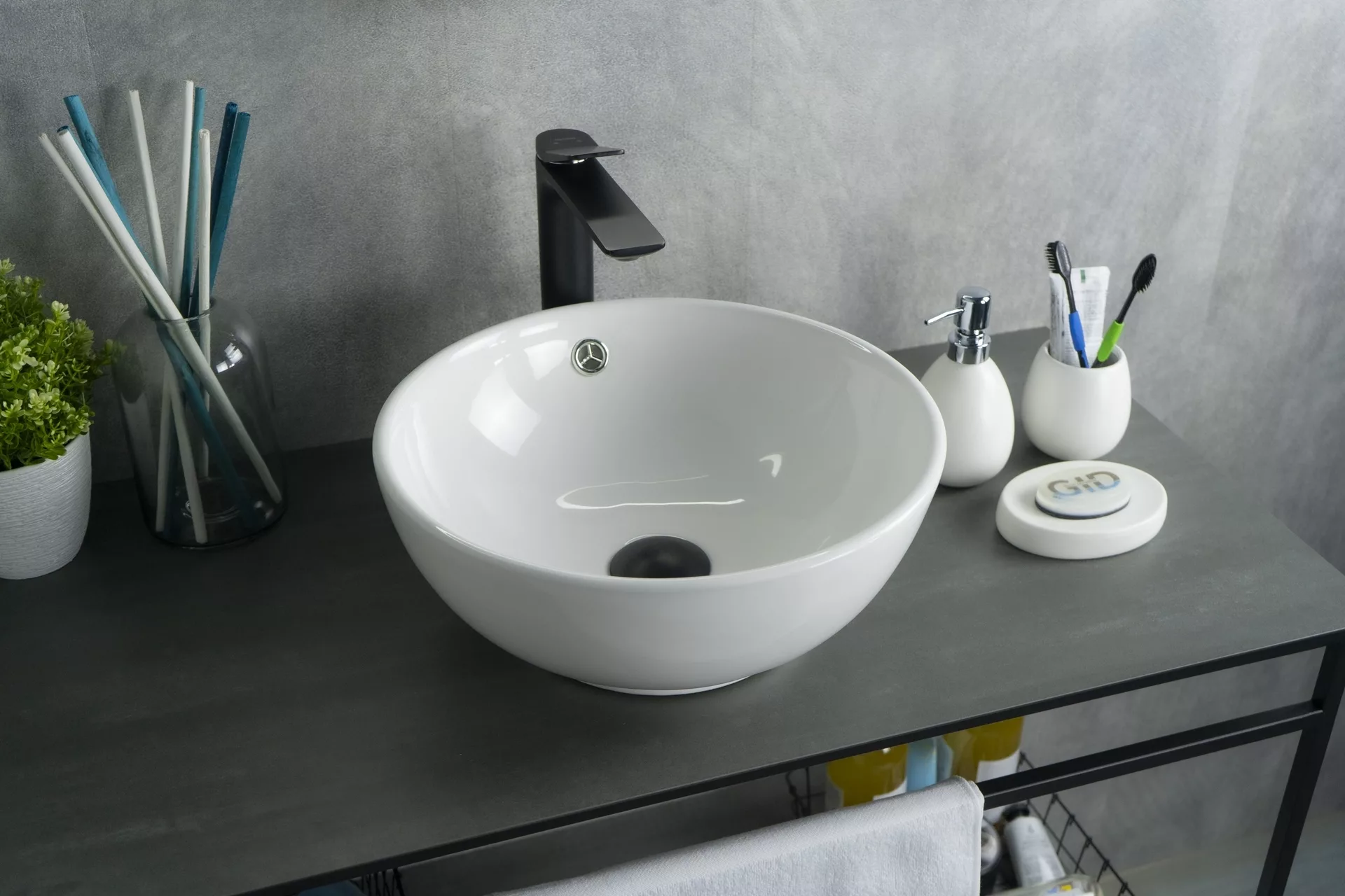 умывальник накладной gid n9002 38,5x38,5 белый
