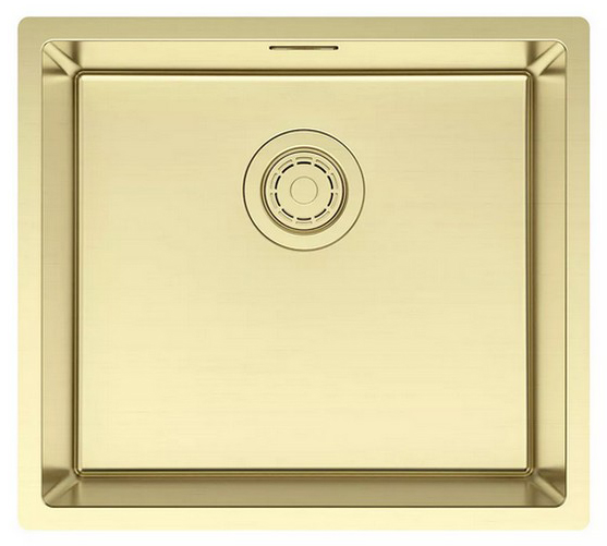 кухонная мойка paulmark lassan 49 uni la49-lg 49x44 светлое золото