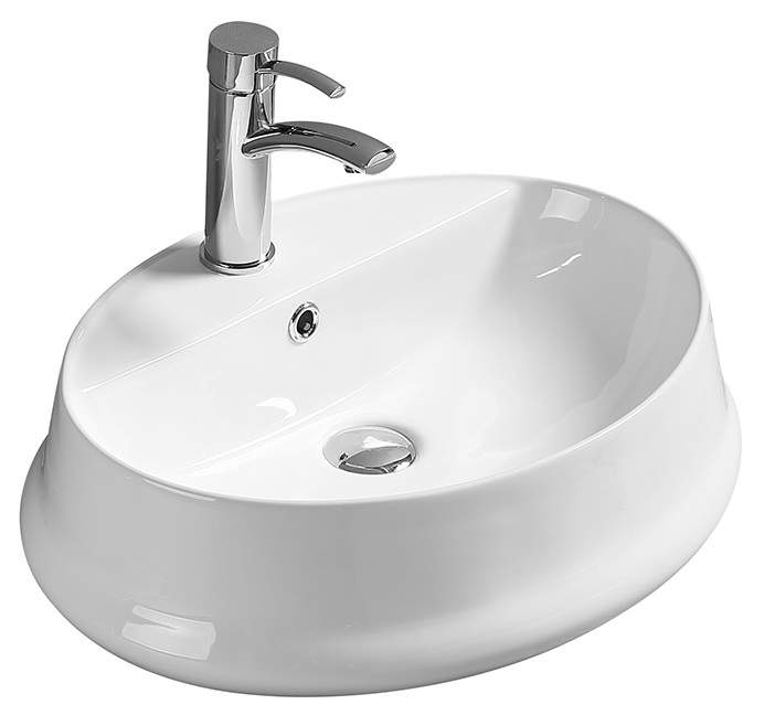 умывальник накладной santiline sl-1071 56x43 белый