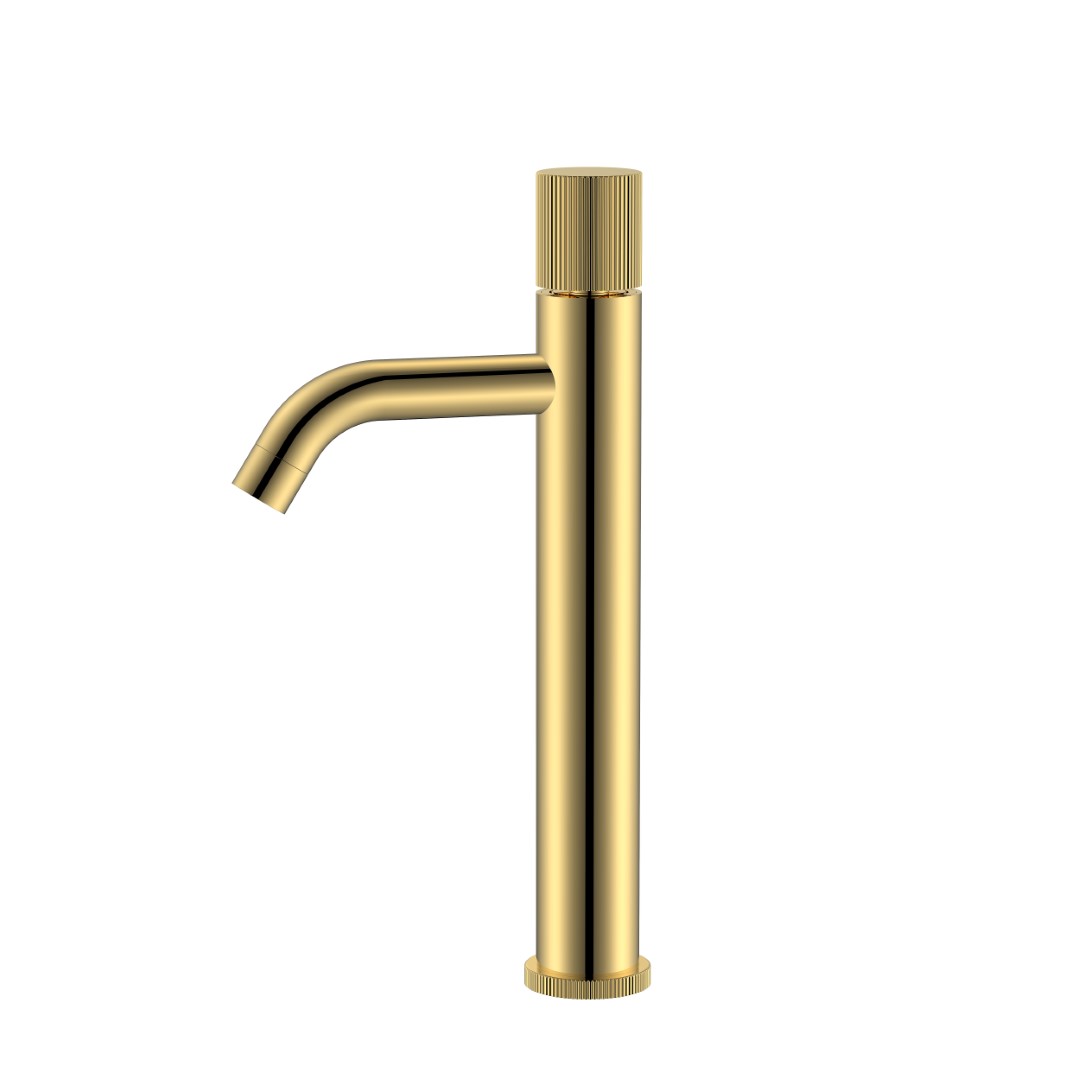 смеситель для умывальника boheme stick linea gold золото