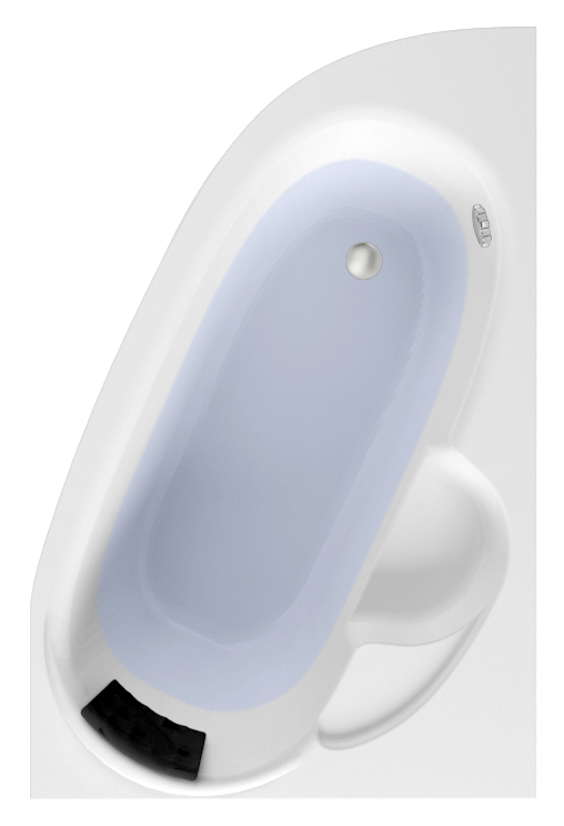 ванна акриловая lavinia boho bell pro 140x95 правая с подголовником