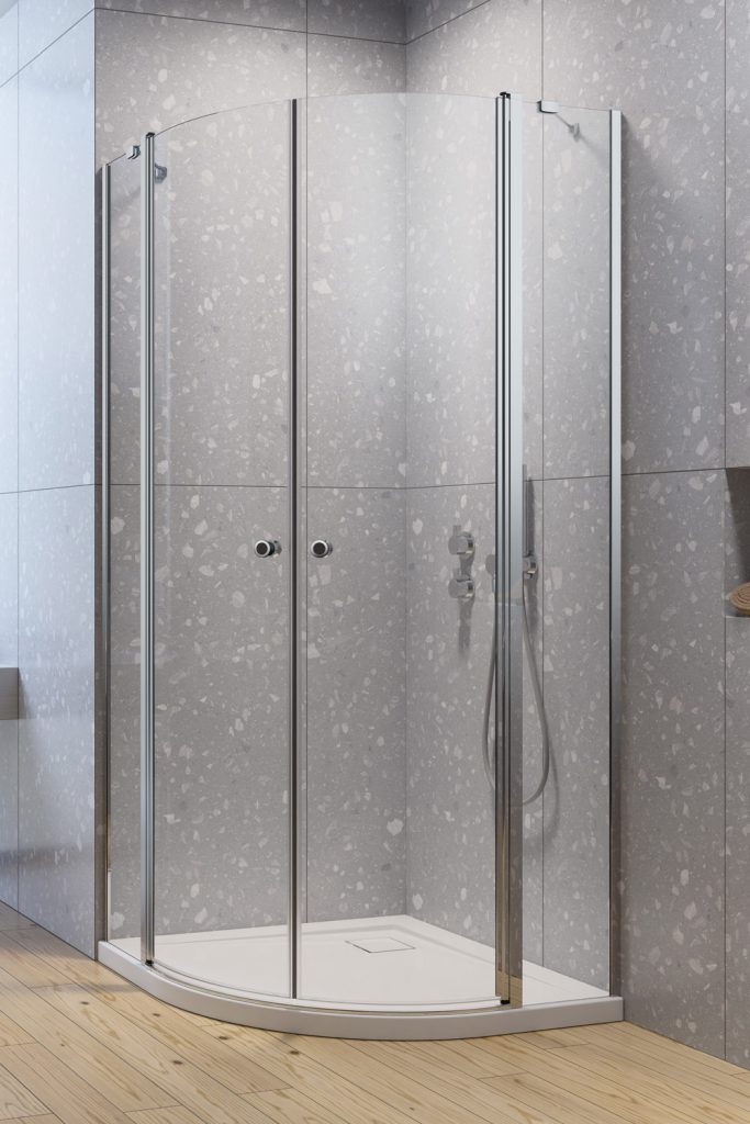 душевой уголок radaway eos ii pdd 90 90x90 прозрачное/хром