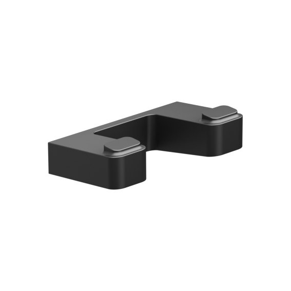 двойной крючок ravak 10° x07p554 черный