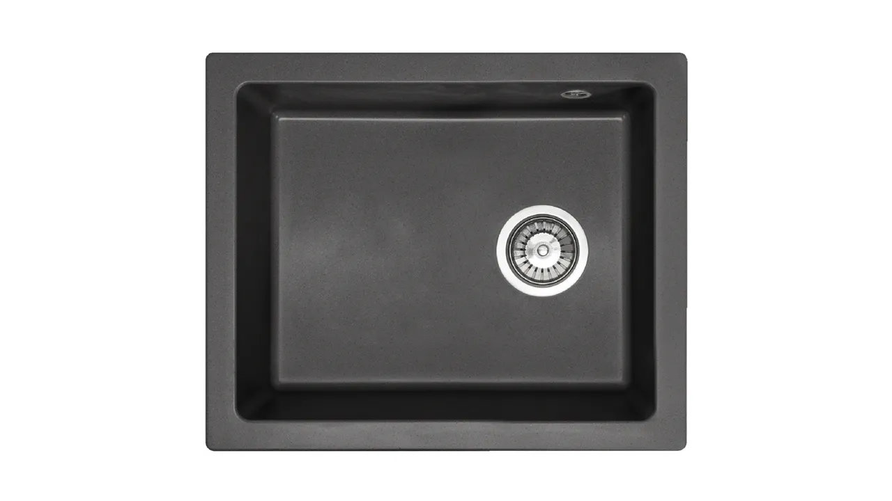 кухонная мойка rea nels zle-00109 56x46,5 черный