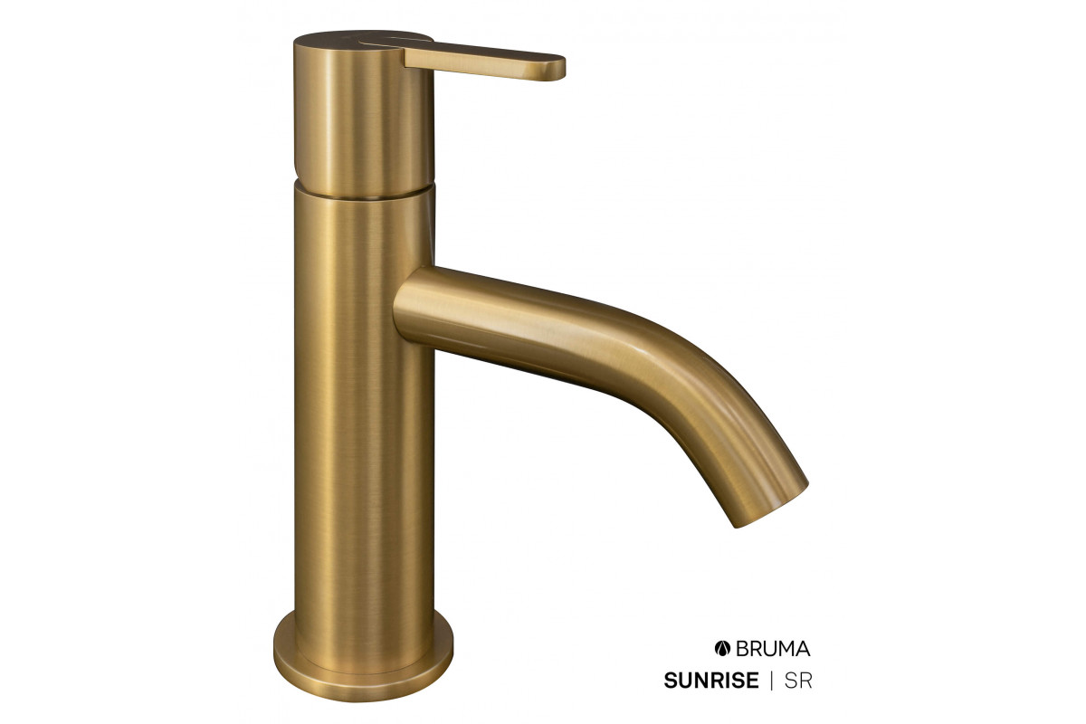 смеситель для умывальника bruma leaf 1670011sr sunrise