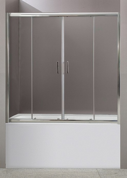шторка на ванну belbagno uno-vf-2-170/145-c-cr