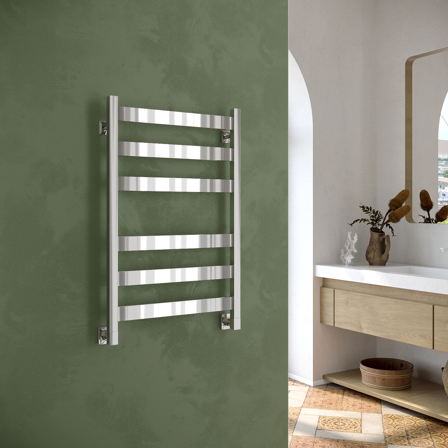 полотенцесушитель водяной stinox sanremo 50x80