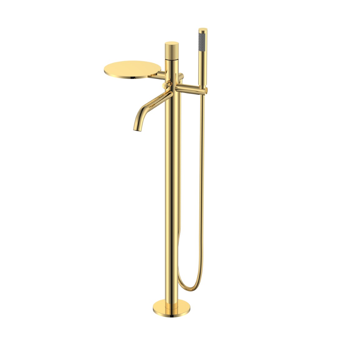 смеситель для ванны boheme stick spirale gold золото