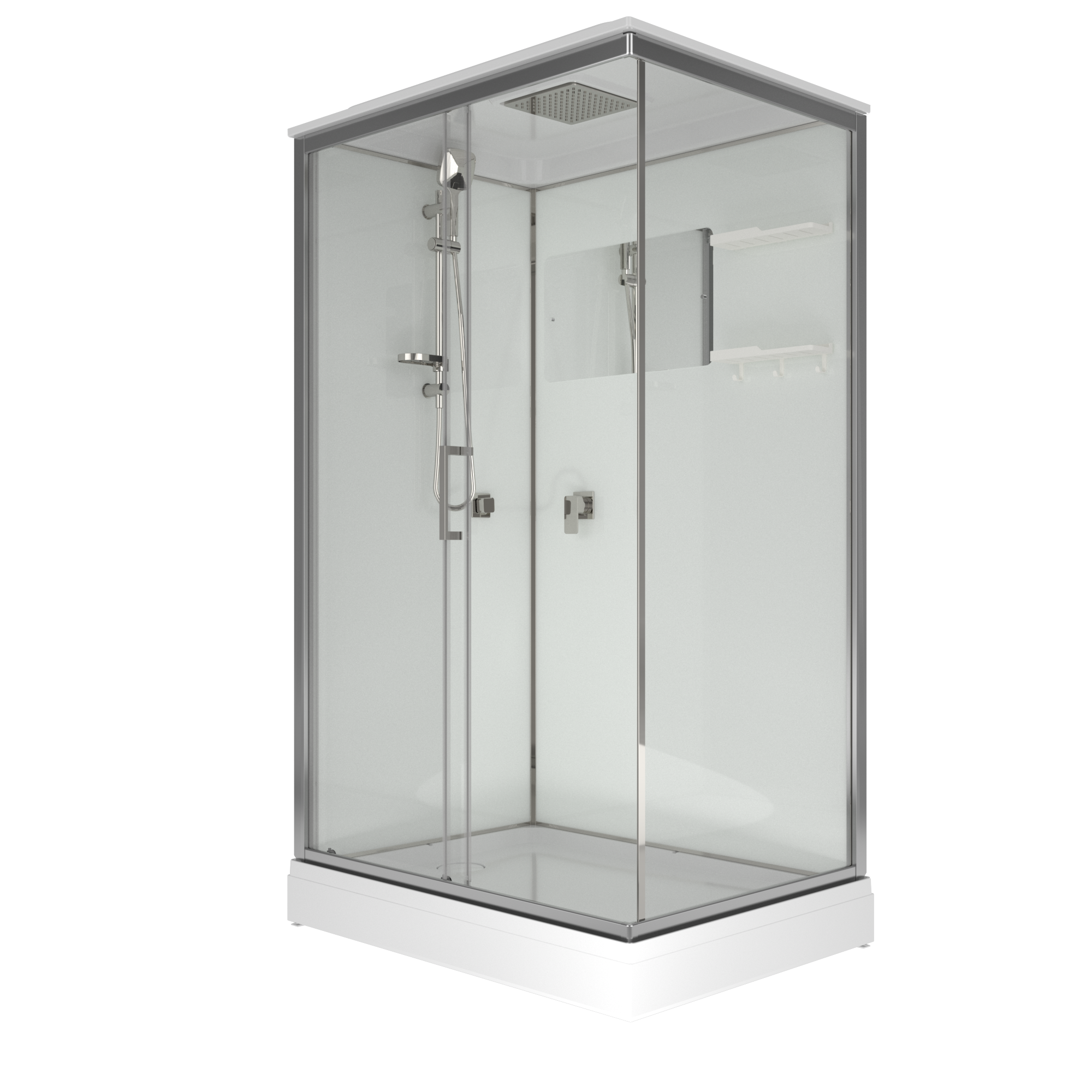 душевая кабина triton рич-хром м5 120x90 a стекло прозрачное / профиль хром