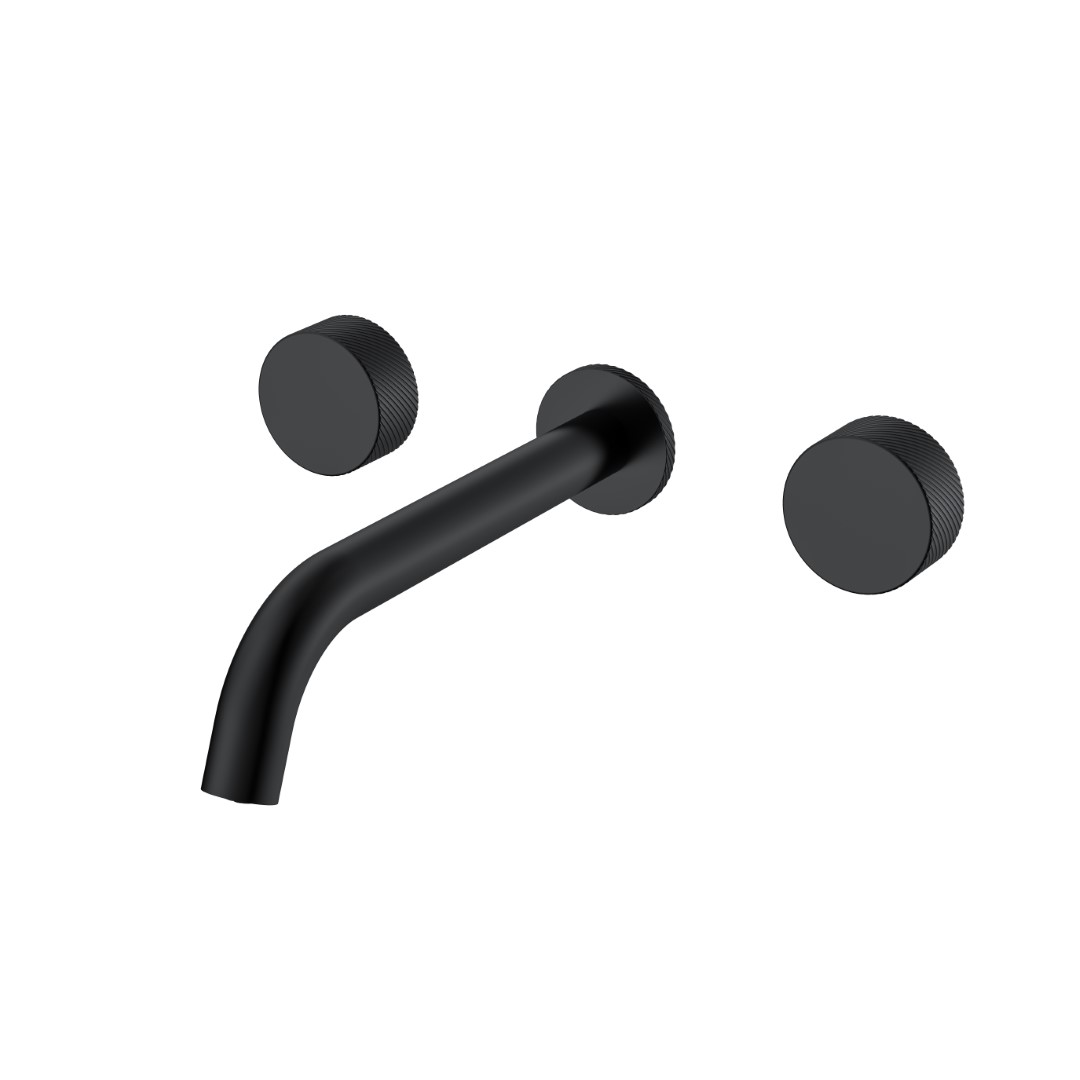 смеситель скрытого монтажа для умывальника boheme stick spirale 152-2-b.4 черный