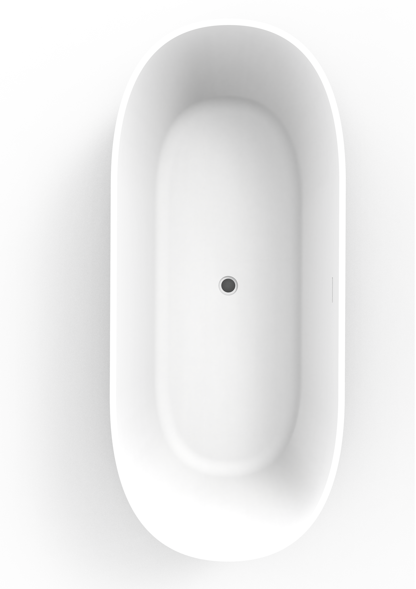 ванна из литьевого мрамора timo kiara1680 168x74 белый матовый, solid surface