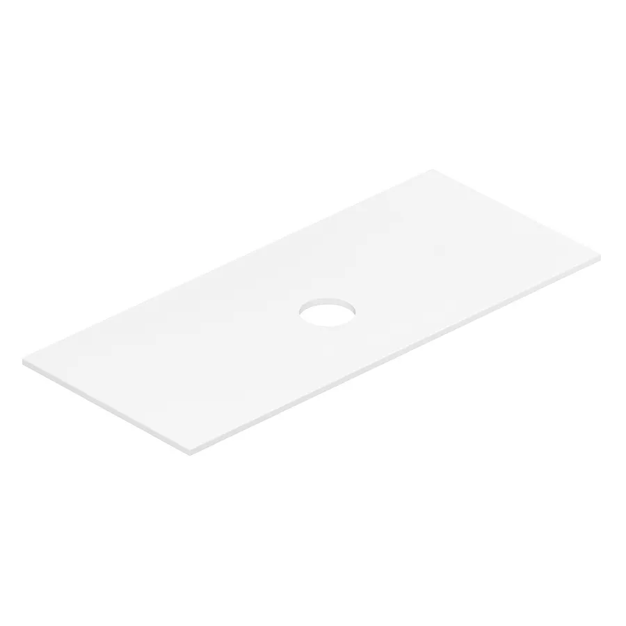 столешница белюкс дубай 1280, белый матовый (18), solid surface
