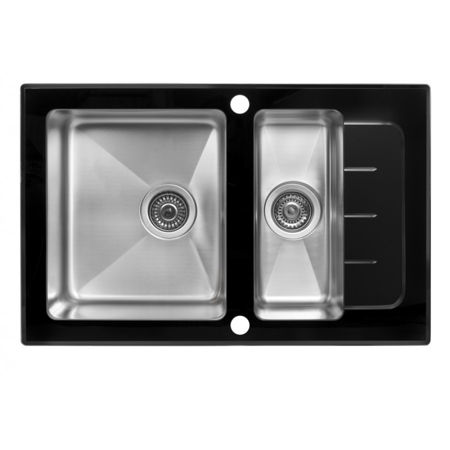 кухонная мойка zorg gs 7850-2 bl 78x50