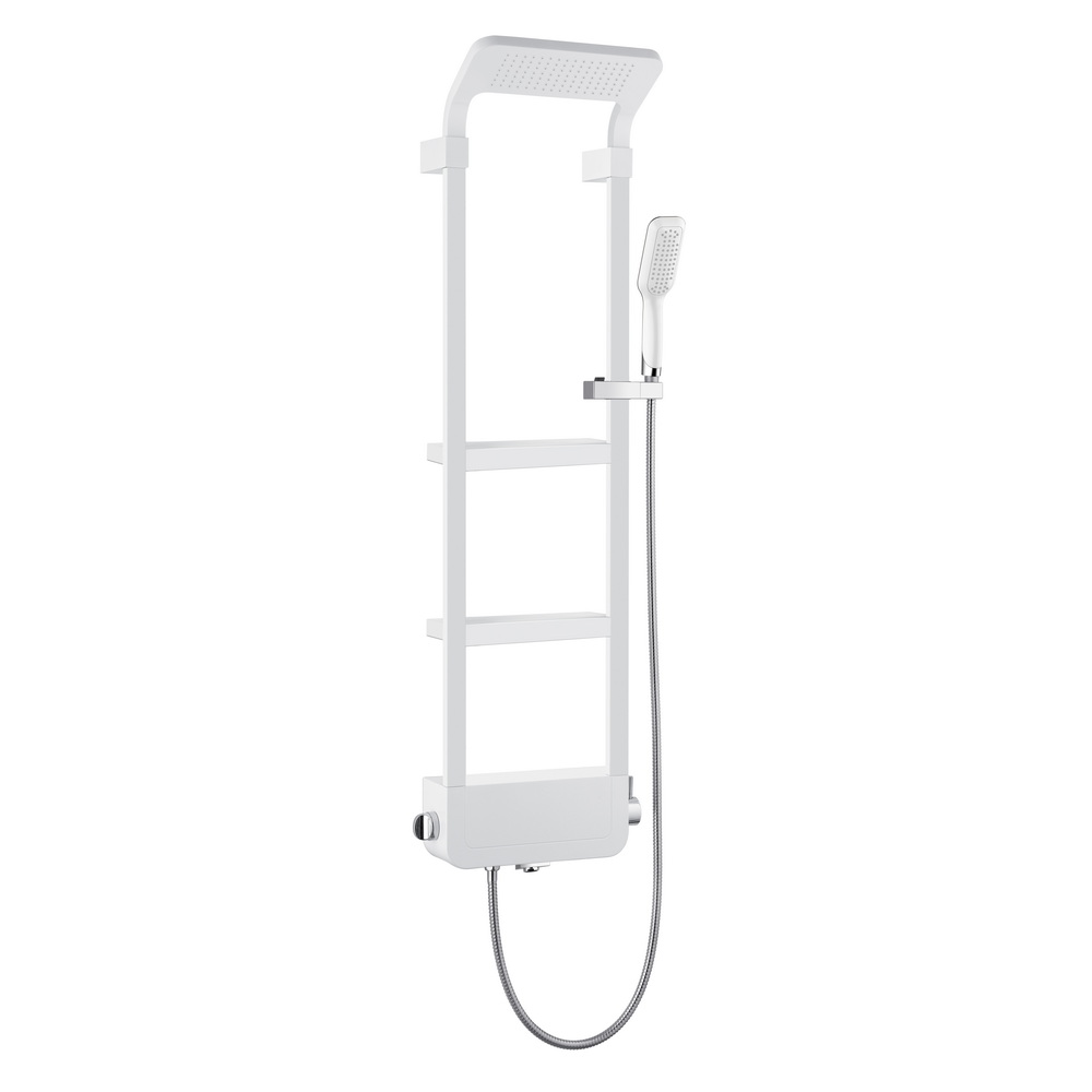 душевая стойка black&white seasons w1210 shine white (снежный белый)
