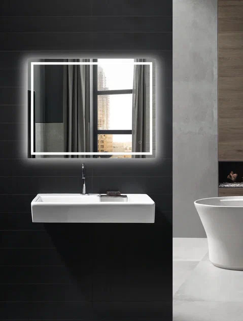 зеркало benetto бергамо 80x60 с led-подсветкой