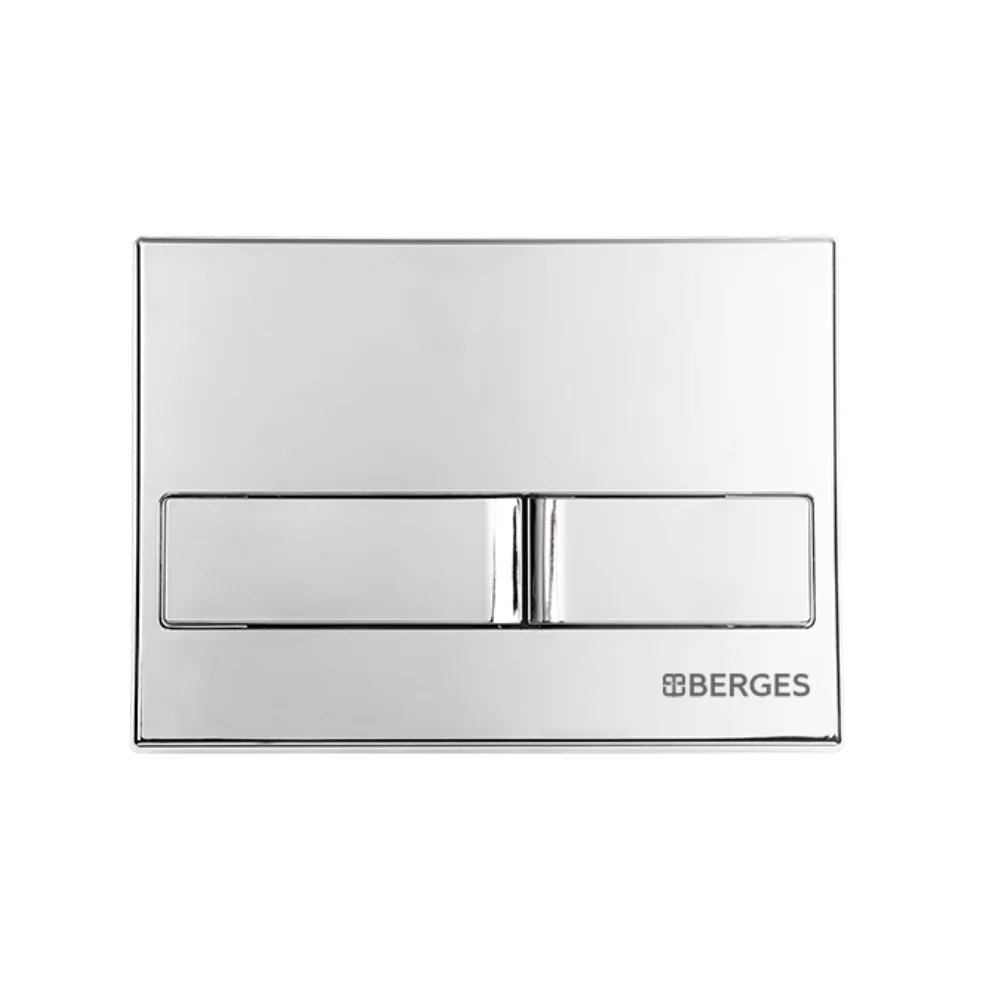 кнопка смыва berges novum l3 040013 глянцевый хром