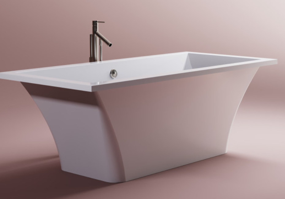 ванна из искусственного камня astra-form лотус 185x85 ral, ncs и белый матовый