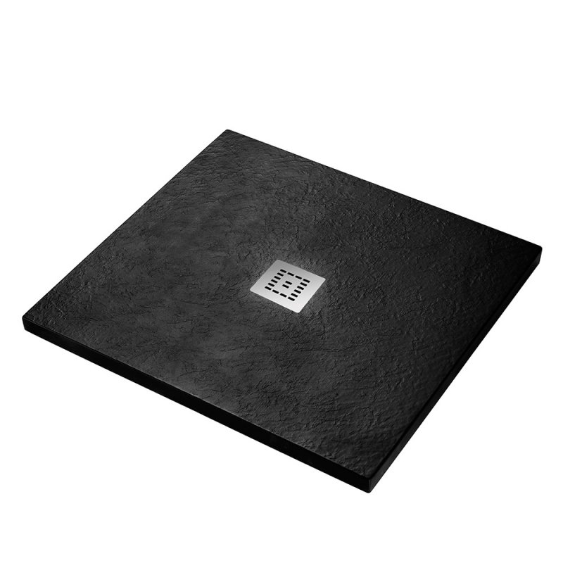 душевой поддон belbagno uno tray-mr-uno-a-90-35-nero-cr 90x90 черный