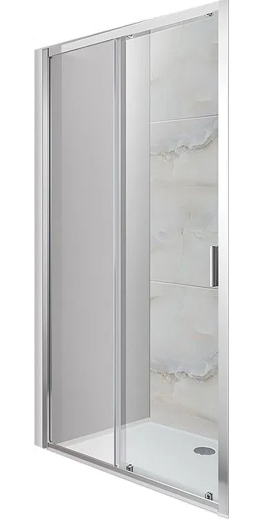 душевая дверь pelican fp020150 150x190 стекла прозрачные, профиль хром