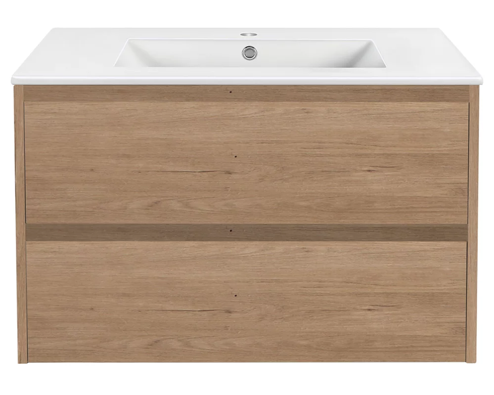 тумба под умывальник vincea gio 800 n.oak vmc-2g800no натуральный дуб