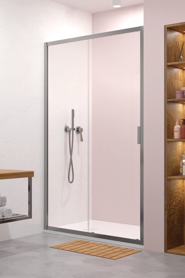 душевая дверь radaway alienta dwj 100x190 стекла прозрачные, профиль хром