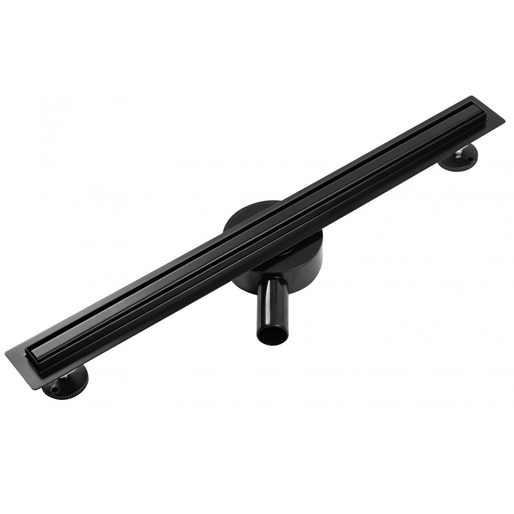 душевой лоток с решеткой calani eco360 slim black 90 черный