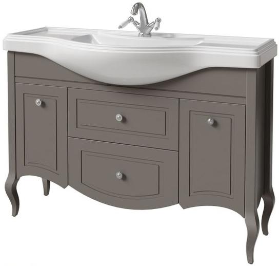 тумба напольная caprigo verona 120 33522-sf025 серый матовый