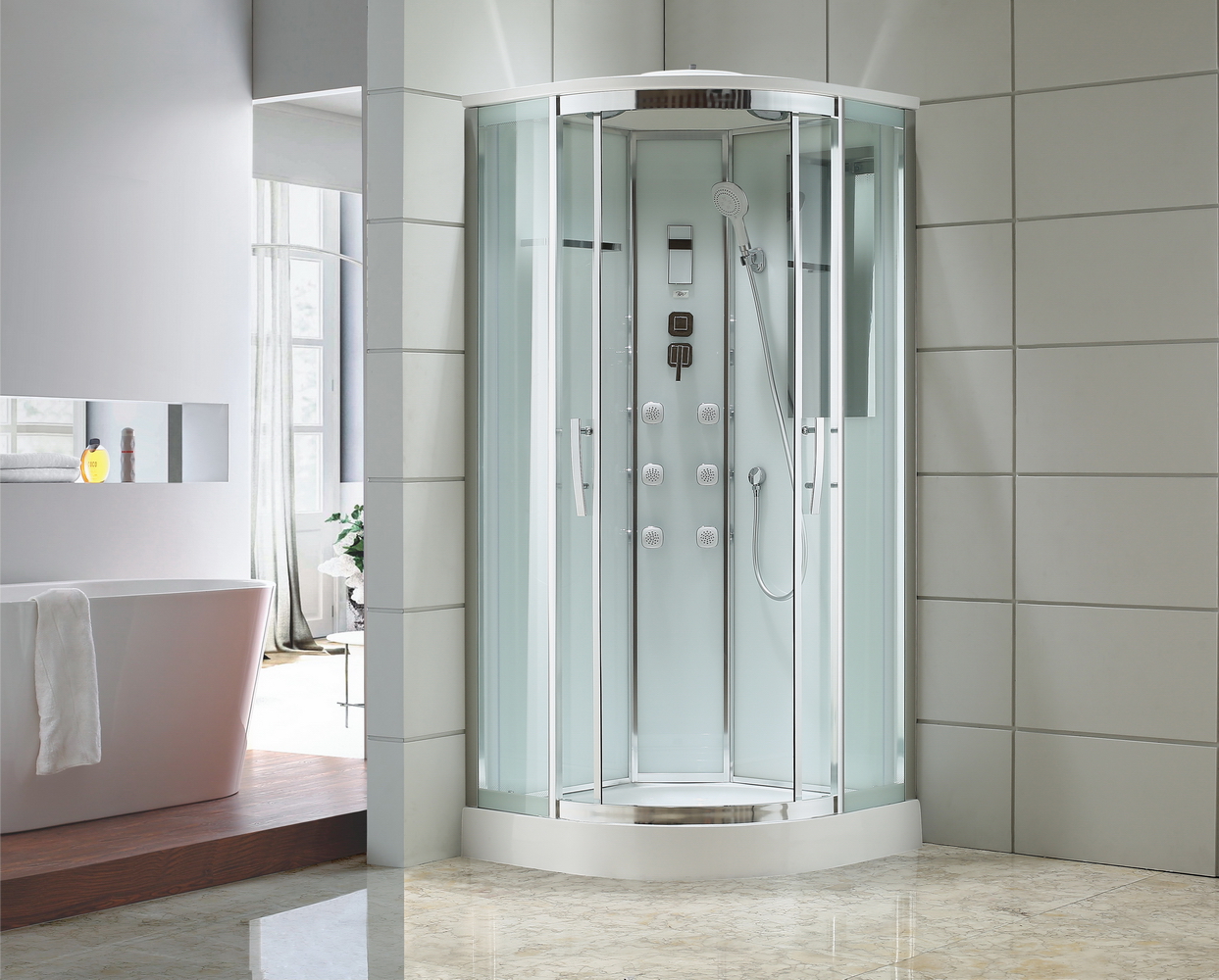 Душевой уголок Gutewetter Shape Round GK-864A 90x90 (хром/стекло матовое) фото 22 душевой уголок gutewetter shape round gk-864a 90x90 (хром/стекло матовое) фото 22