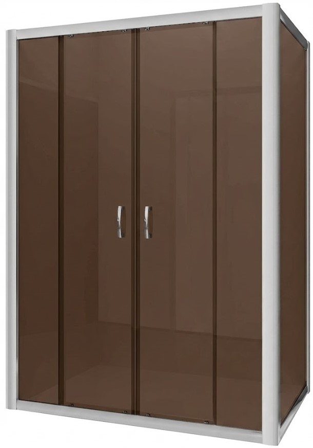 душевой уголок radaway premium plus dwd+s 160x100 стекло коричневое