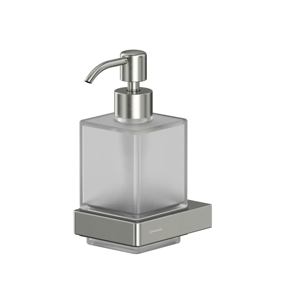 дозатор для жидкого мыла whitecross cubo cu2440nib  брашированный никель