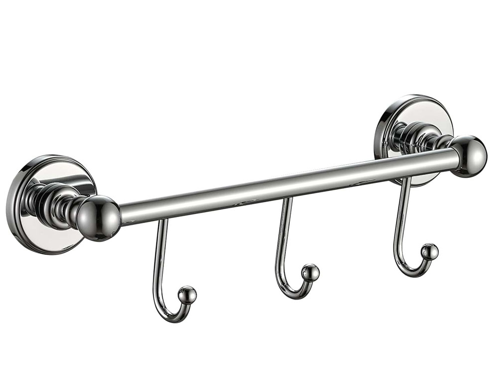 планка с тремя крючками vivi felice classico n 1016 хром