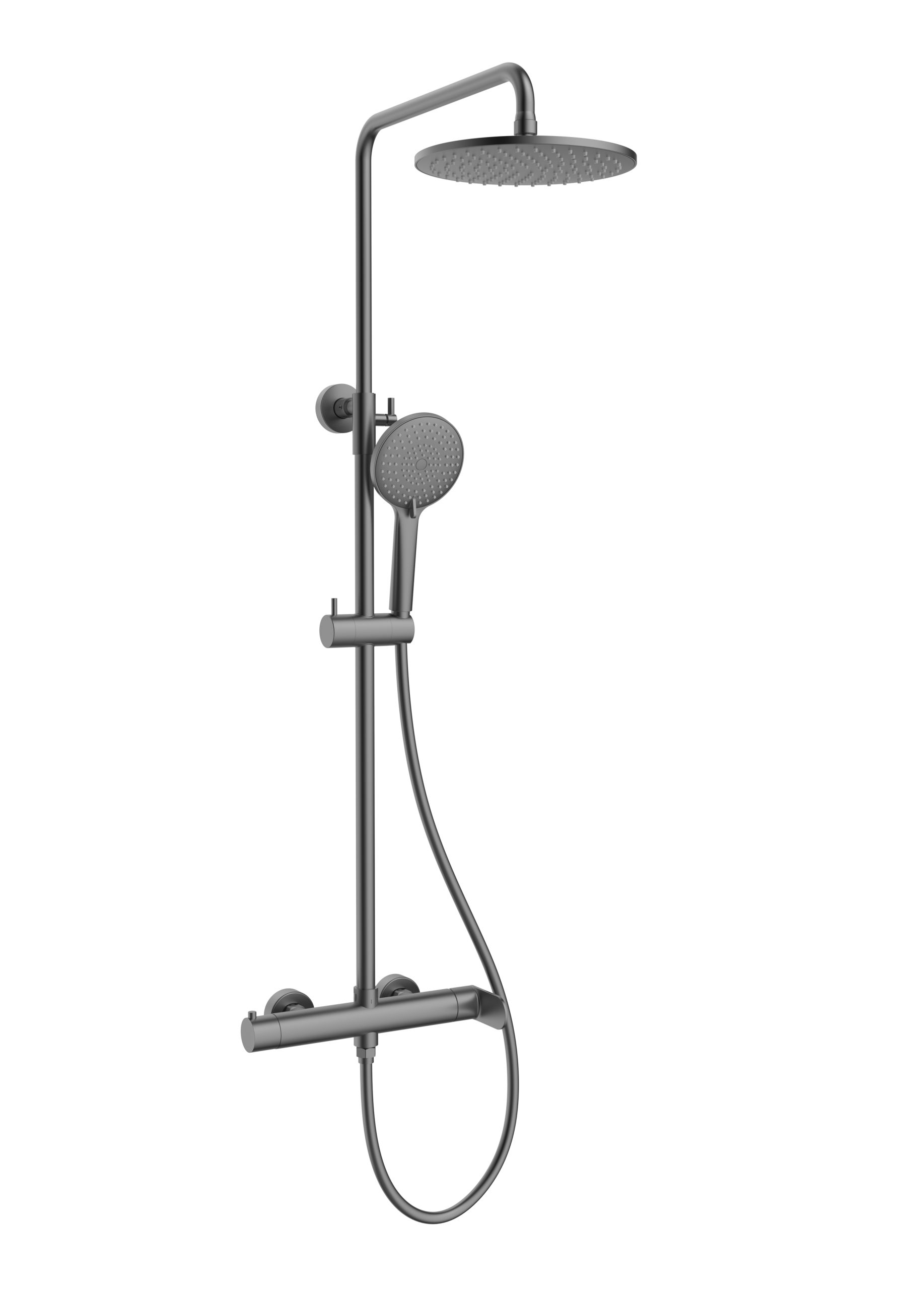 душевая стойка vincea rondo vsfs-1r0gm оружейная сталь