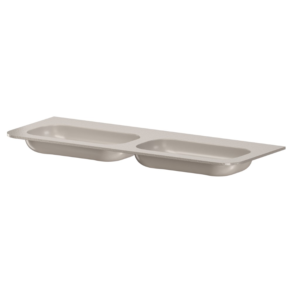 умывальник моноблок armadi art voi 140 см 786-140-sf-c без отв. stone finish cashmere, кашемир