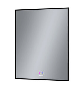 зеркало grossman pragma-норма black 70 x 80 led подсветка, подогрев, черная рама
