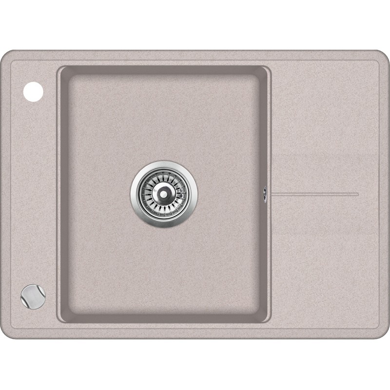 кухонная мойка aquasanita bella sqb 102 110 aw 67x50 beige