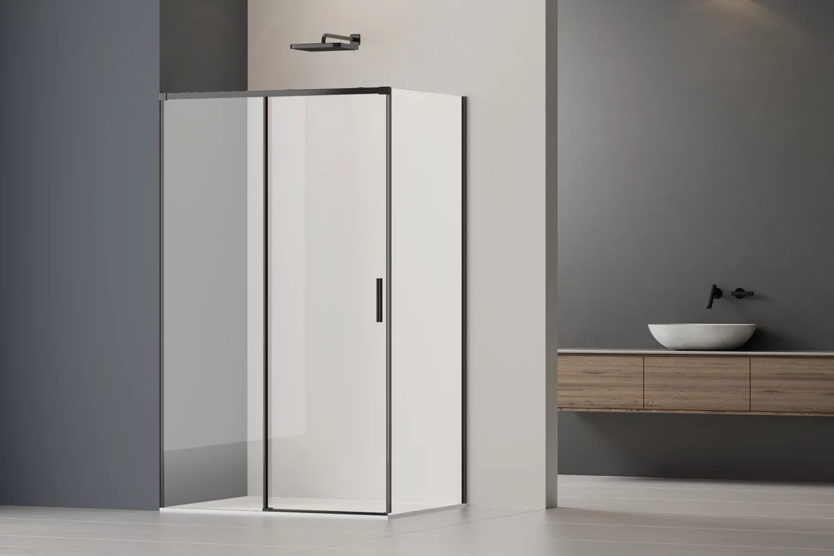 душевой уголок vincea soft vsr-3so29014clb 140x90 прозрачное стекло / профиль черный матовый